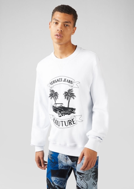 Versace Embroidered Logo Sweatshirt Herr - 138567GPL